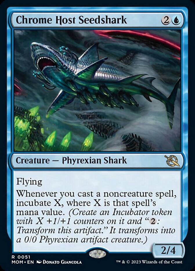 Chrome Host Seedshark [March of the Machine] | Card Merchant Takapuna