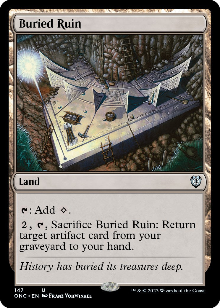 Buried Ruin [Phyrexia: All Will Be One Commander] | Card Merchant Takapuna