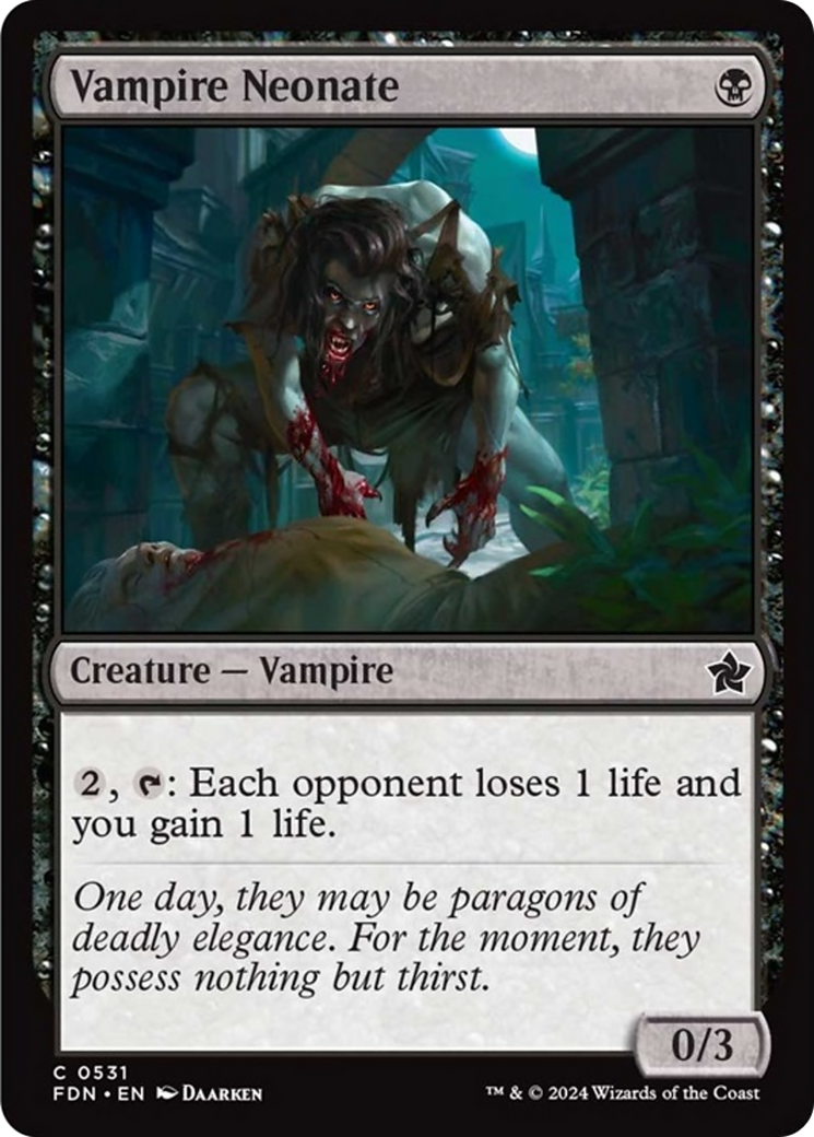 Vampire Neonate [Foundations] | Card Merchant Takapuna