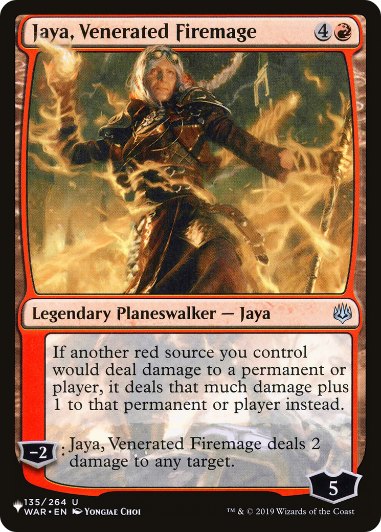 Jaya, Venerated Firemage [The List Reprints] | Card Merchant Takapuna