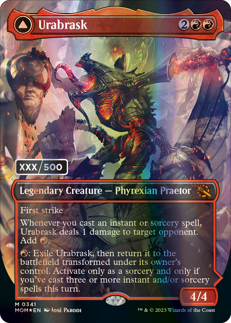 Urabrask // The Great Work (Serialized) [March of the Machine] | Card Merchant Takapuna