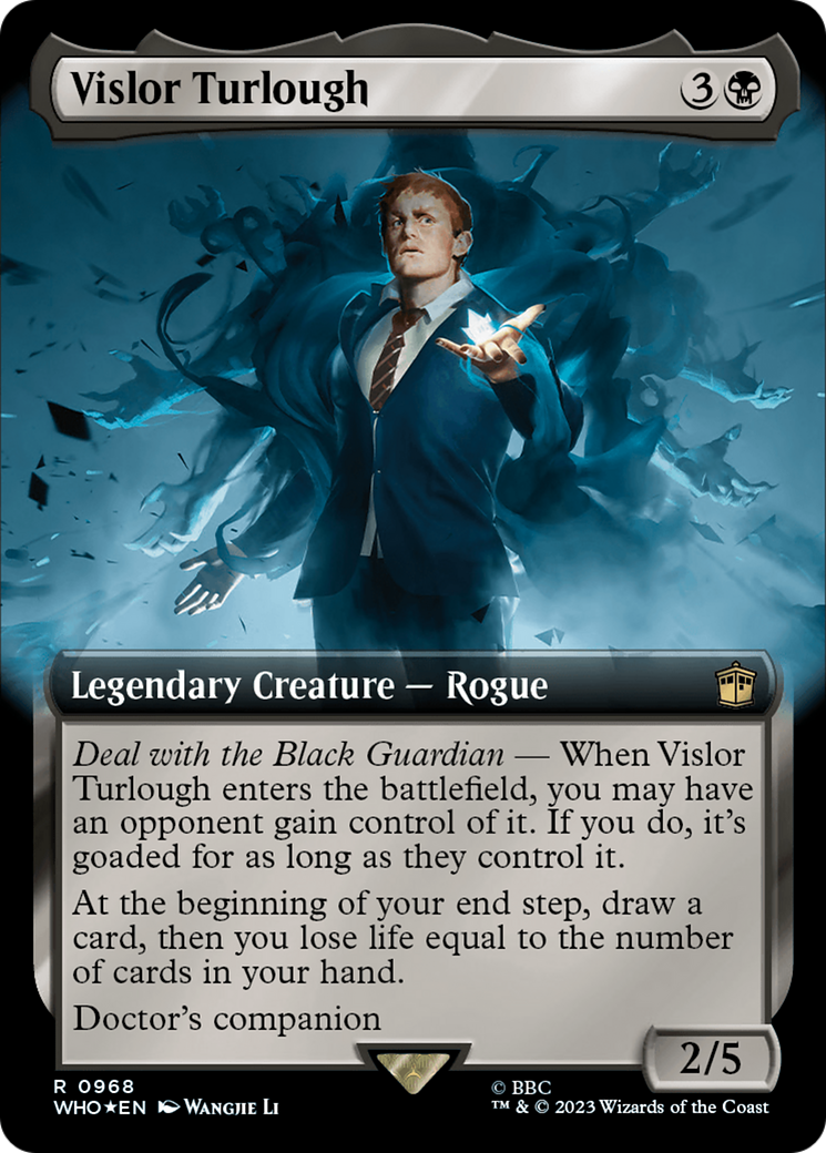 Vislor Turlough (Extended Art) (Surge Foil) [Doctor Who] | Card Merchant Takapuna