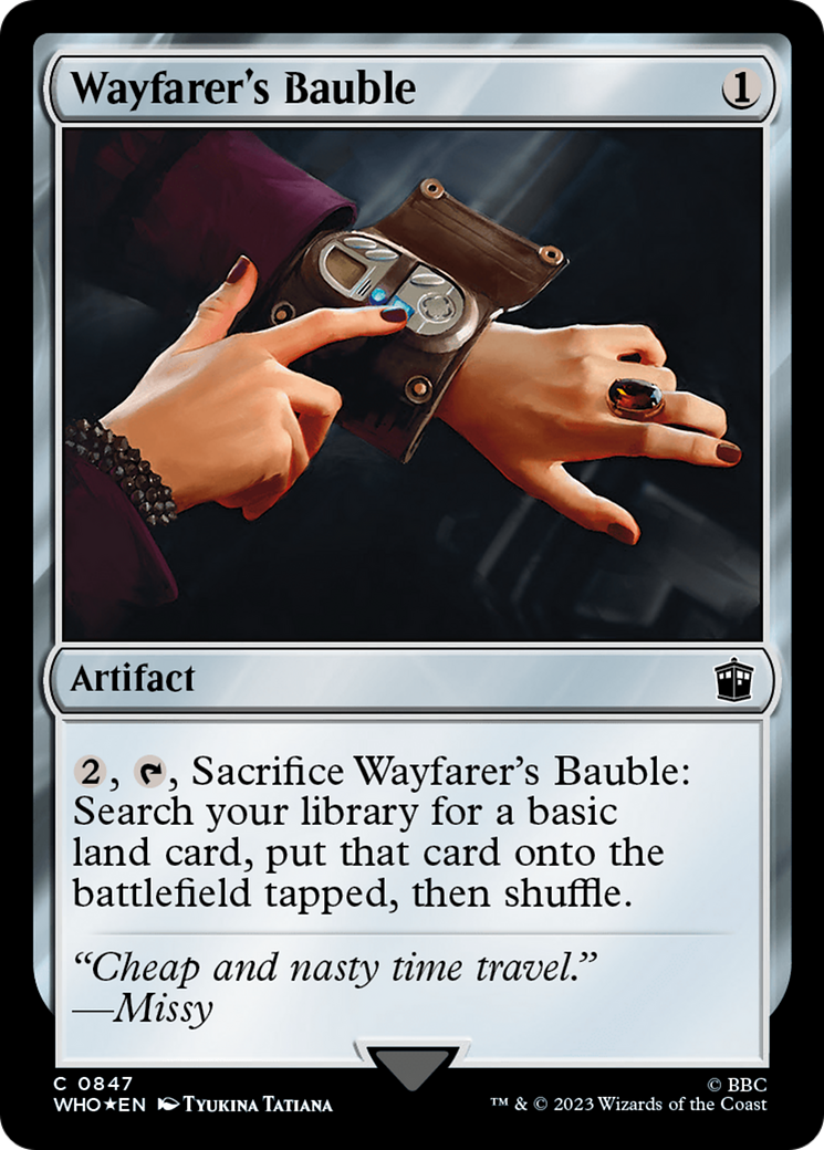 Wayfarer's Bauble (Surge Foil) [Doctor Who] | Card Merchant Takapuna