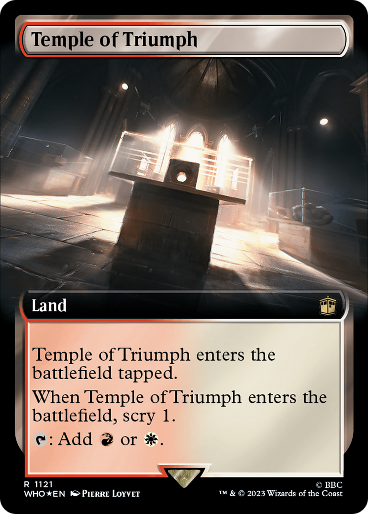 Temple of Triumph (Extended Art) (Surge Foil) [Doctor Who] | Card Merchant Takapuna