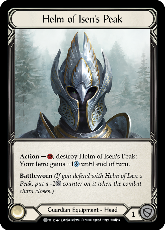 Helm of Isen's Peak [U-WTR042] (Welcome to Rathe Unlimited)  Unlimited Normal | Card Merchant Takapuna