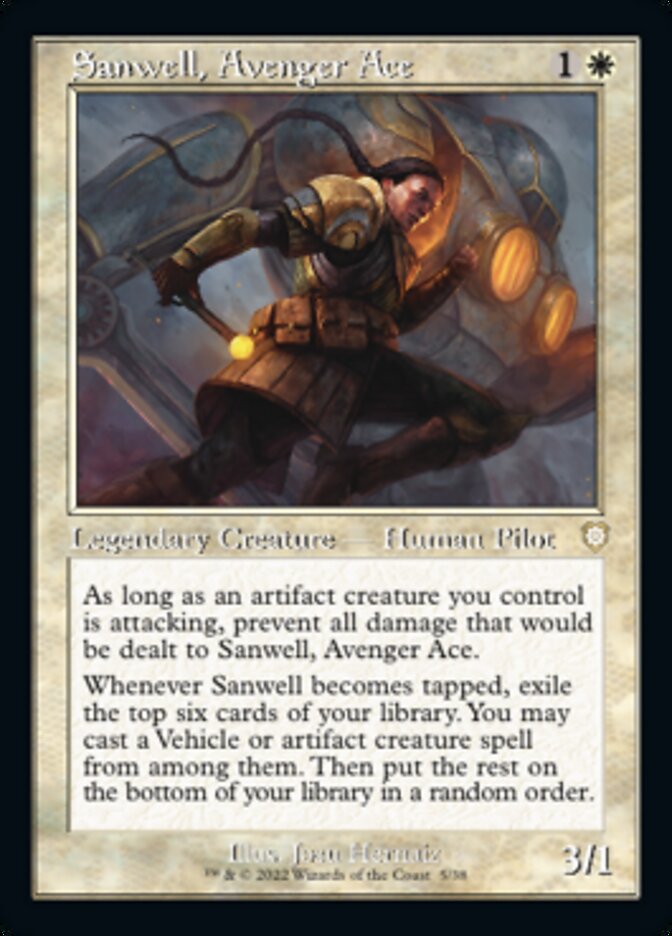 Sanwell, Avenger Ace (Retro) [The Brothers' War Commander] | Card Merchant Takapuna