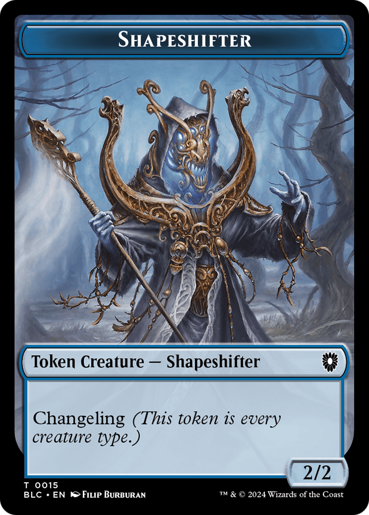 Pest // Shapeshifter Double-Sided Token [Bloomburrow Commander Tokens] | Card Merchant Takapuna