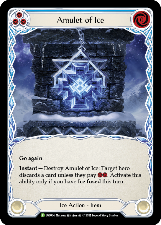 Amulet of Ice [LGS064] (Promo)  Cold Foil | Card Merchant Takapuna