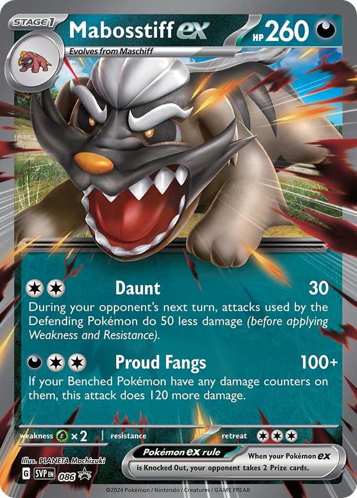 Mabosstiff ex (086) [Scarlet & Violet: Black Star Promos] | Card Merchant Takapuna