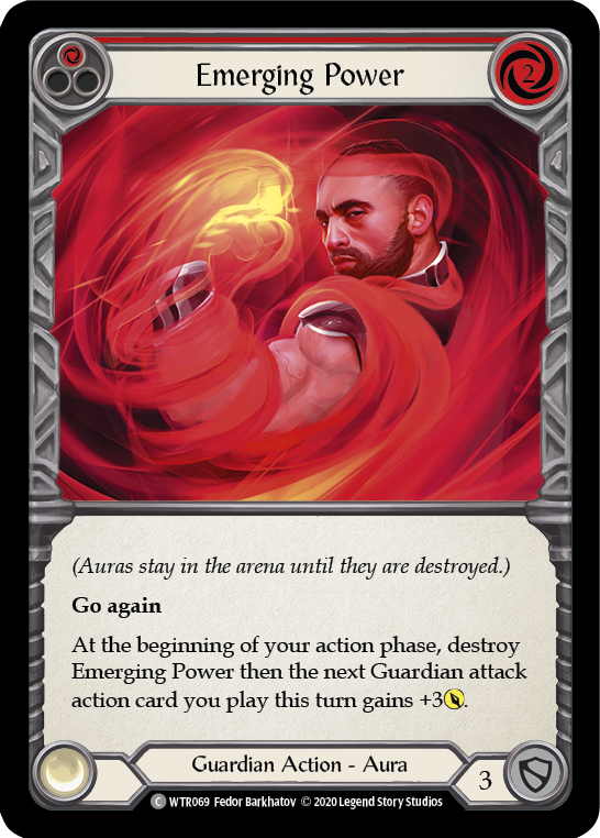 Emerging Power (Red) [U-WTR069] (Welcome to Rathe Unlimited)  Unlimited Rainbow Foil | Card Merchant Takapuna