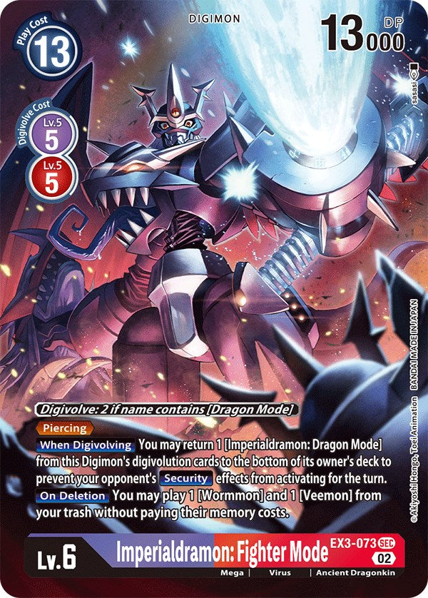 Imperialdramon: Fighter Mode [EX3-073] (Alternate Art) [Draconic Roar] | Card Merchant Takapuna