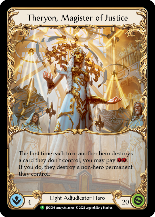 Theryon, Magister of Justice [JDG008] (Promo)  Rainbow Foil | Card Merchant Takapuna