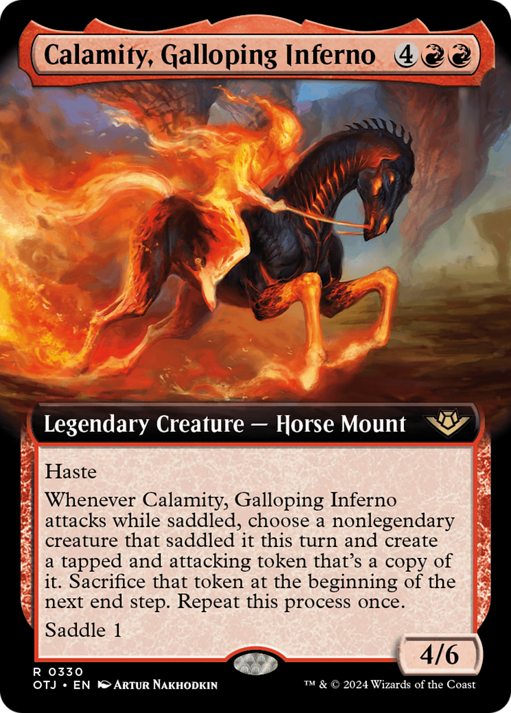 Calamity, Galloping Inferno (Extended Art) [Outlaws of Thunder Junction] | Card Merchant Takapuna