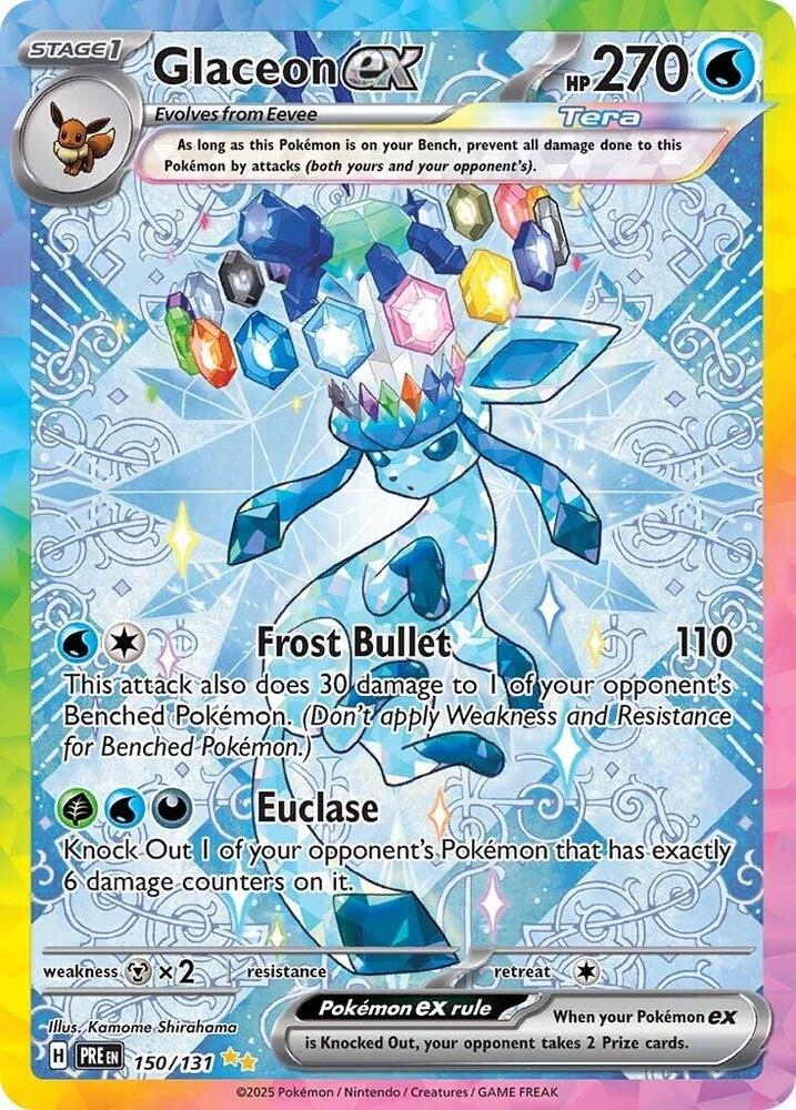 Glaceon ex (150/131) [Scarlet & Violet: Prismatic Evolutions] | Card Merchant Takapuna