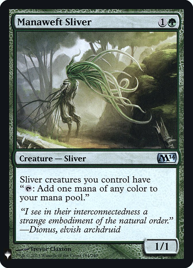 Manaweft Sliver [Mystery Booster] | Card Merchant Takapuna