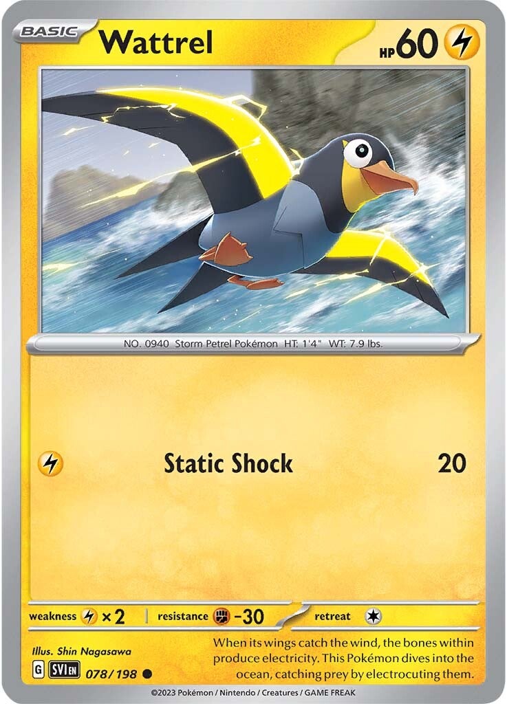 Wattrel (078/198) [Scarlet & Violet: Base Set] | Card Merchant Takapuna