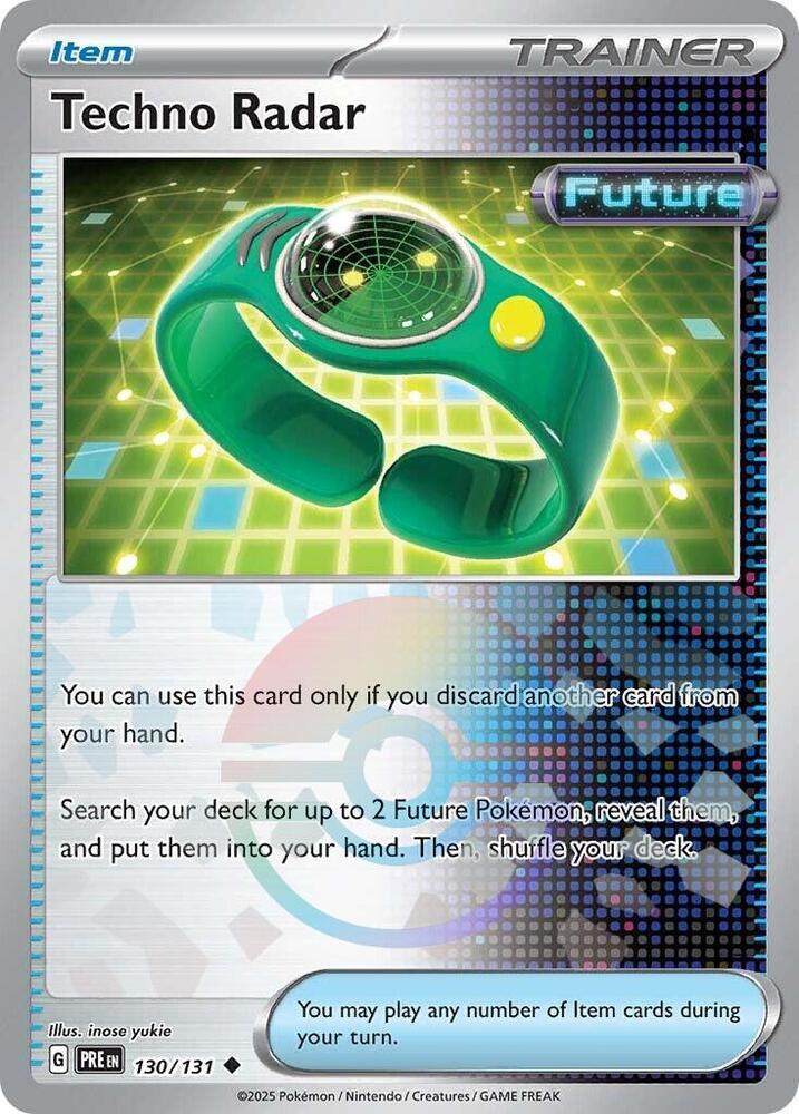 Techno Radar (130/131) (Poke Ball Pattern) [Scarlet & Violet: Prismatic Evolutions] | Card Merchant Takapuna