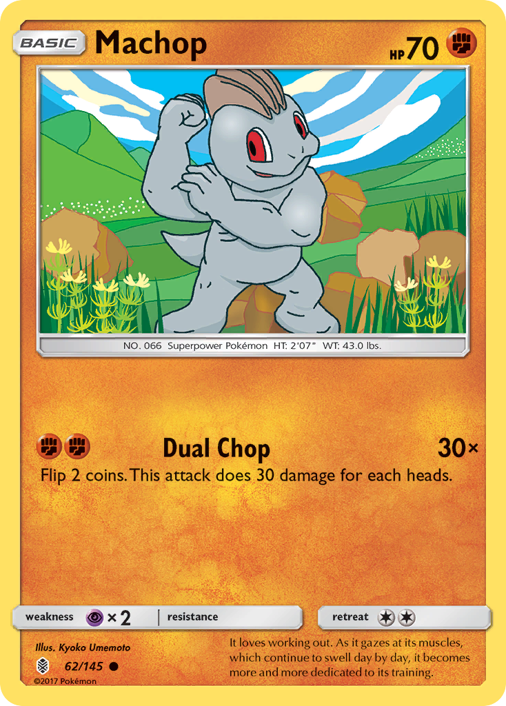 Machop (62/145) [Sun & Moon: Guardians Rising] | Card Merchant Takapuna