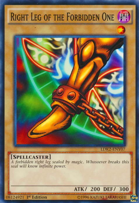 Right Leg of the Forbidden One [LDK2-ENY07] Common | Card Merchant Takapuna