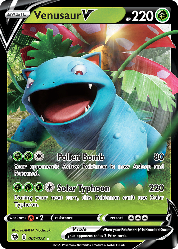 Venusaur V (001/073) [Sword & Shield: Champion's Path] | Card Merchant Takapuna