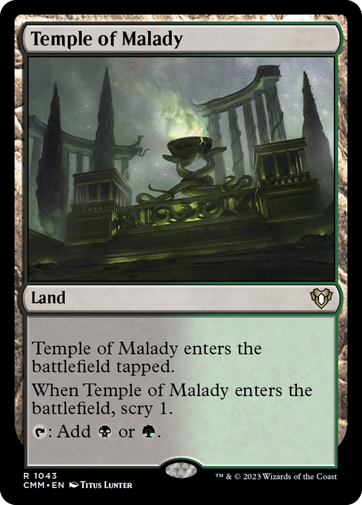 Temple of Malady [Commander Masters] | Card Merchant Takapuna