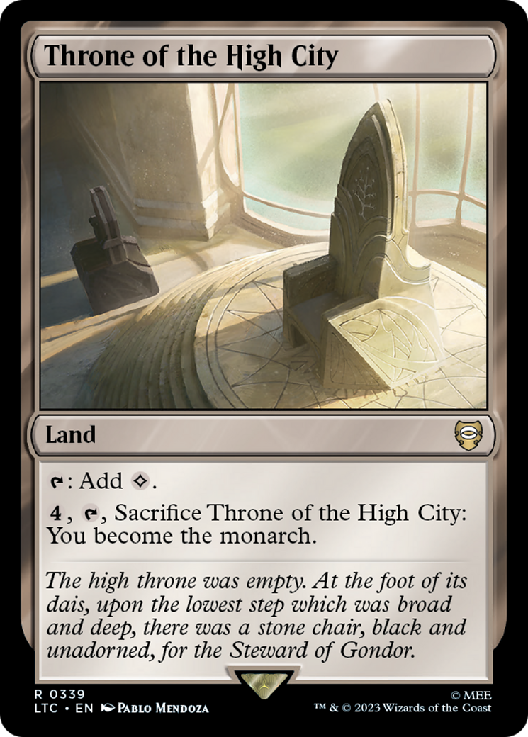 Throne of the High City [The Lord of the Rings: Tales of Middle-Earth Commander] | Card Merchant Takapuna