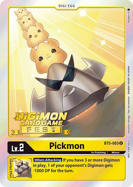 Pickmon [BT5-003] (Digimon Card Game Fest 2022) [Battle of Omni Promos] | Card Merchant Takapuna