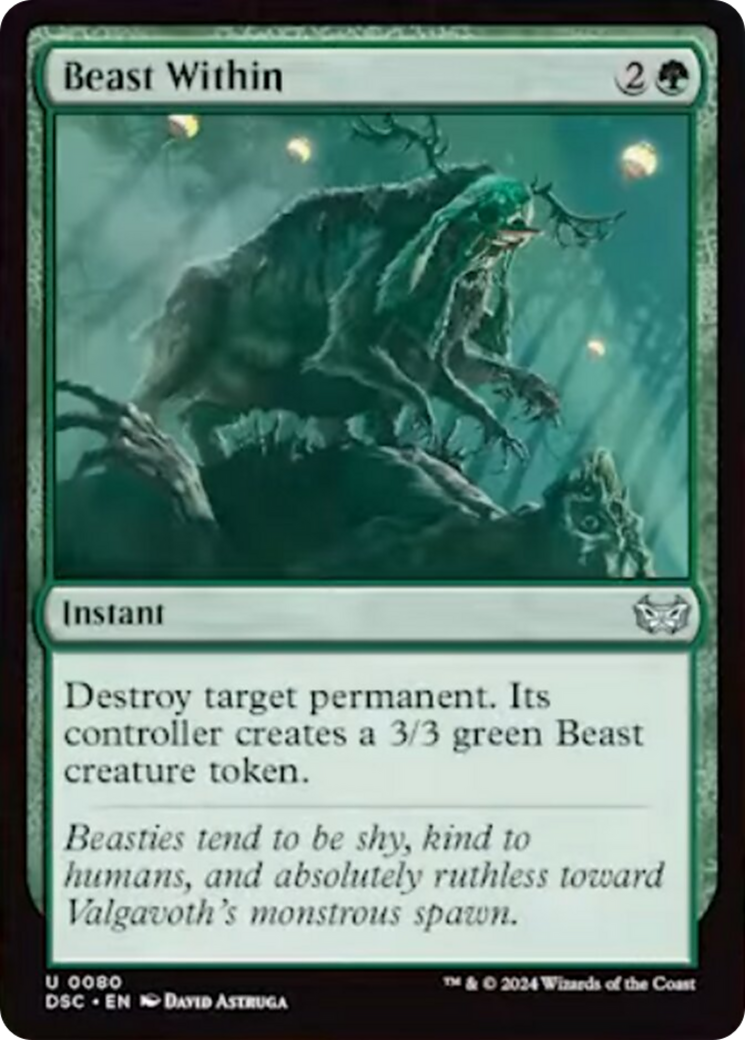 Beast Within [Duskmourn: House of Horror Commander] | Card Merchant Takapuna