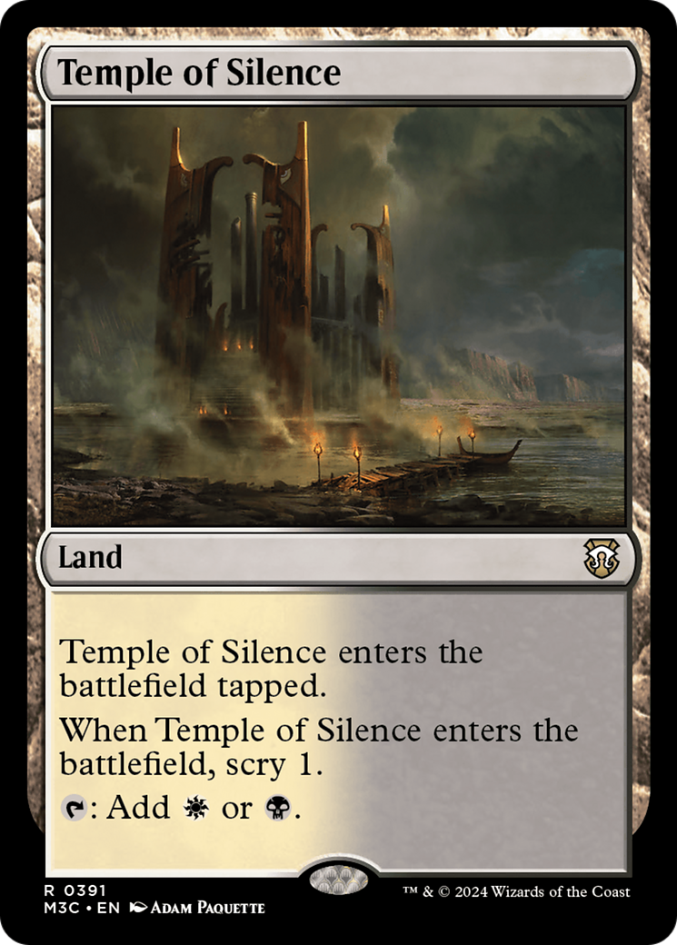 Temple of Silence (Ripple Foil) [Modern Horizons 3 Commander] | Card Merchant Takapuna