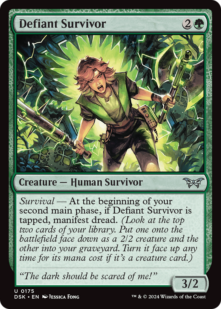 Defiant Survivor [Duskmourn: House of Horror] | Card Merchant Takapuna