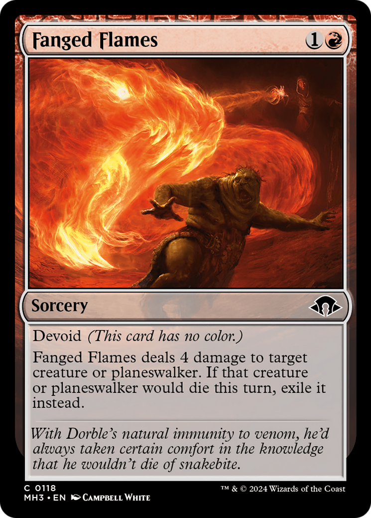 Fanged Flames [Modern Horizons 3] | Card Merchant Takapuna