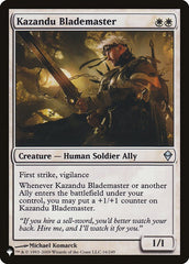 Kazandu Blademaster [The List] | Card Merchant Takapuna