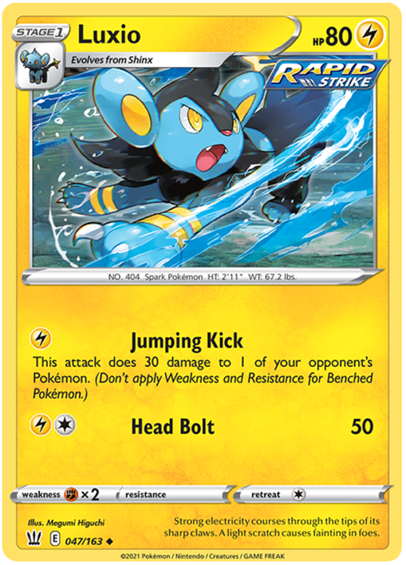 Luxio (047/163) [Sword & Shield: Battle Styles] | Card Merchant Takapuna