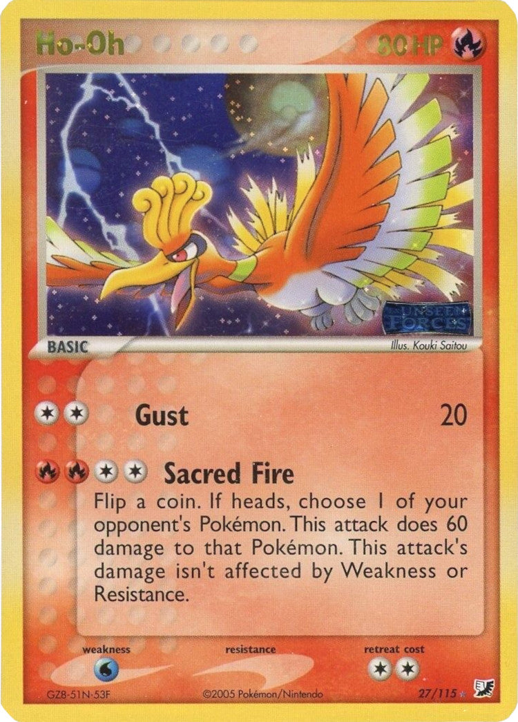 Ho-Oh (27/115) (Stamped) [EX: Unseen Forces] | Card Merchant Takapuna