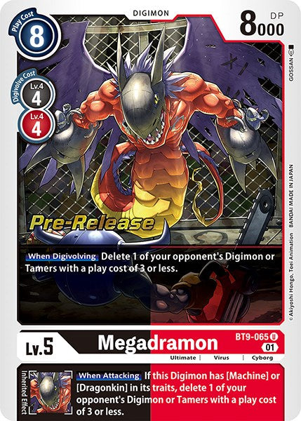 Megadramon [BT9-065] [X Record Pre-Release Promos] | Card Merchant Takapuna