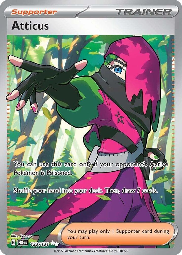 Atticus (133/131) [Scarlet & Violet: Prismatic Evolutions] | Card Merchant Takapuna