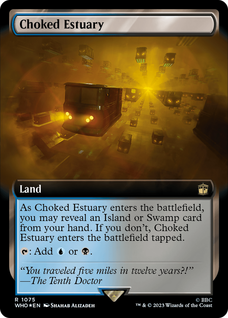 Choked Estuary (Extended Art) (Surge Foil) [Doctor Who] | Card Merchant Takapuna