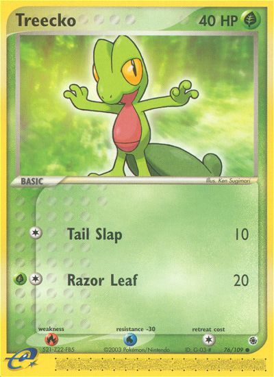 Treecko (76/109) [EX: Ruby & Sapphire] | Card Merchant Takapuna