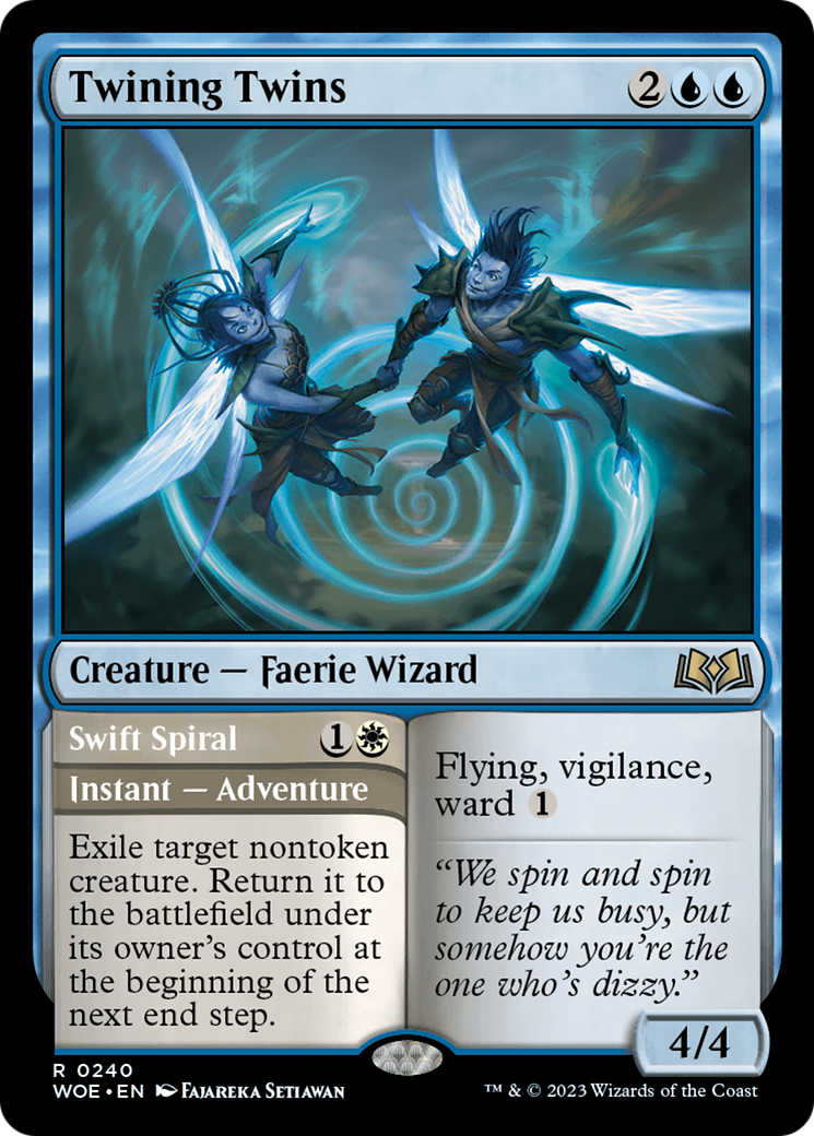 Twining Twins // Swift Spiral [Wilds of Eldraine] | Card Merchant Takapuna