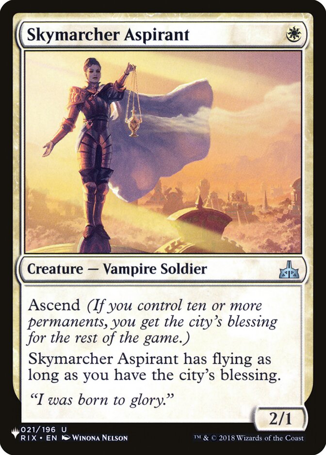 Skymarcher Aspirant [The List] | Card Merchant Takapuna