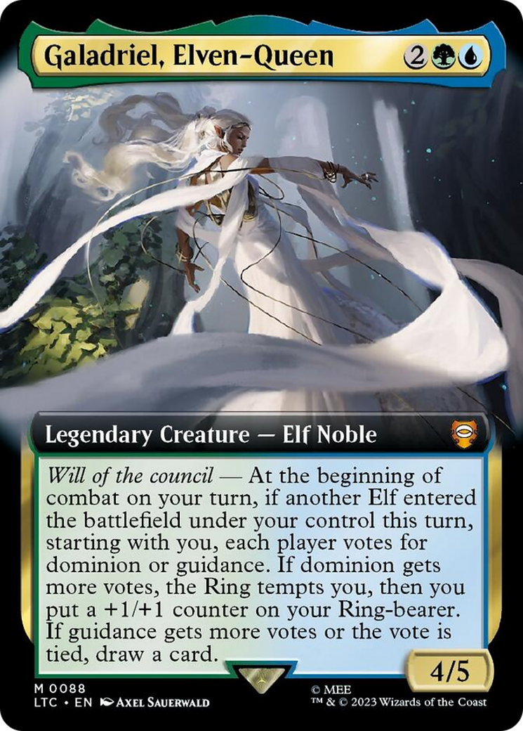 Galadriel, Elven-Queen (Extended Art) [The Lord of the Rings: Tales of Middle-Earth Commander] | Card Merchant Takapuna