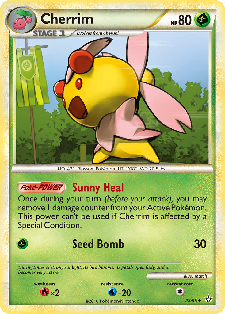 Cherrim (28/95) [HeartGold & SoulSilver: Unleashed] | Card Merchant Takapuna