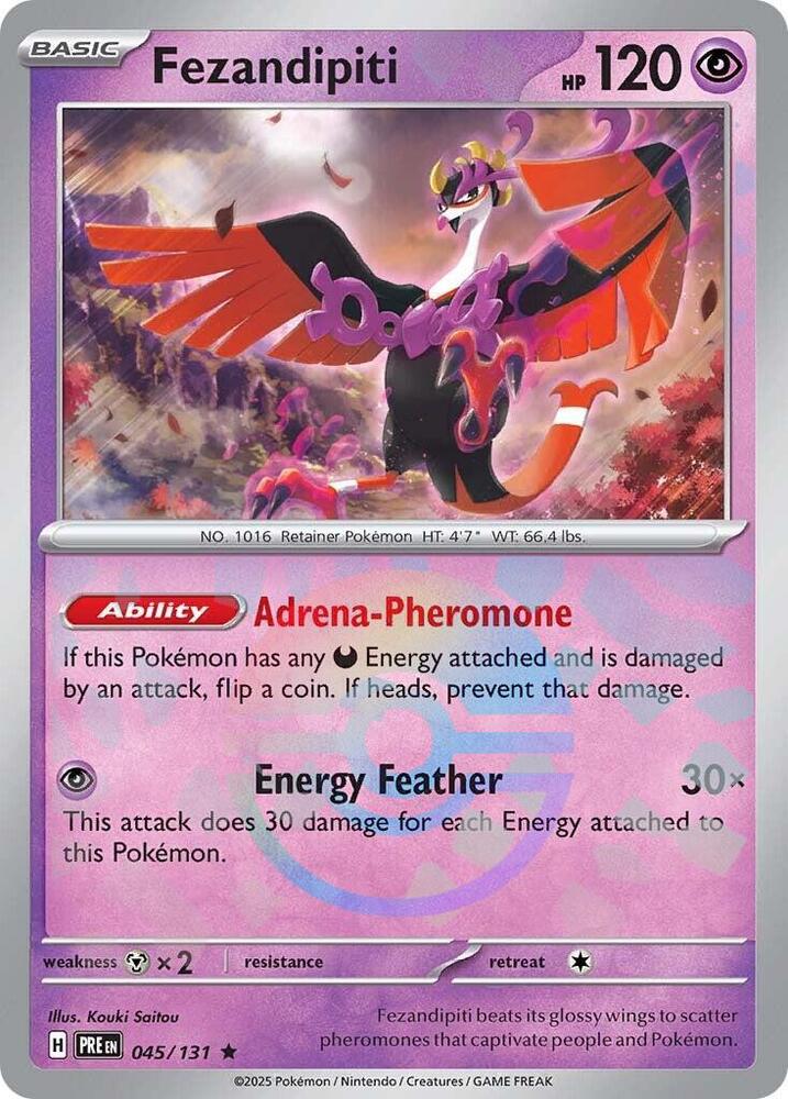 Fezandipiti (045/131) (Poke Ball Pattern) [Scarlet & Violet: Prismatic Evolutions] | Card Merchant Takapuna