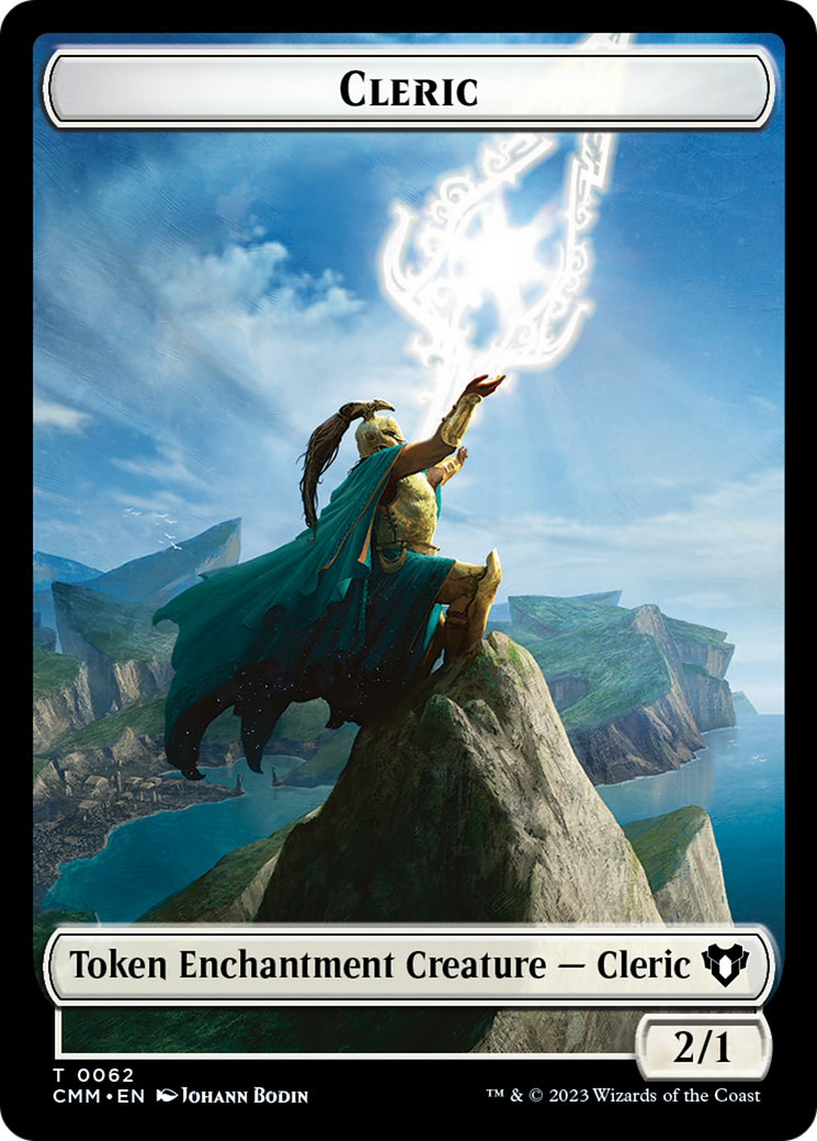 Cleric // Cat Beast Double-Sided Token [Commander Masters Tokens] | Card Merchant Takapuna