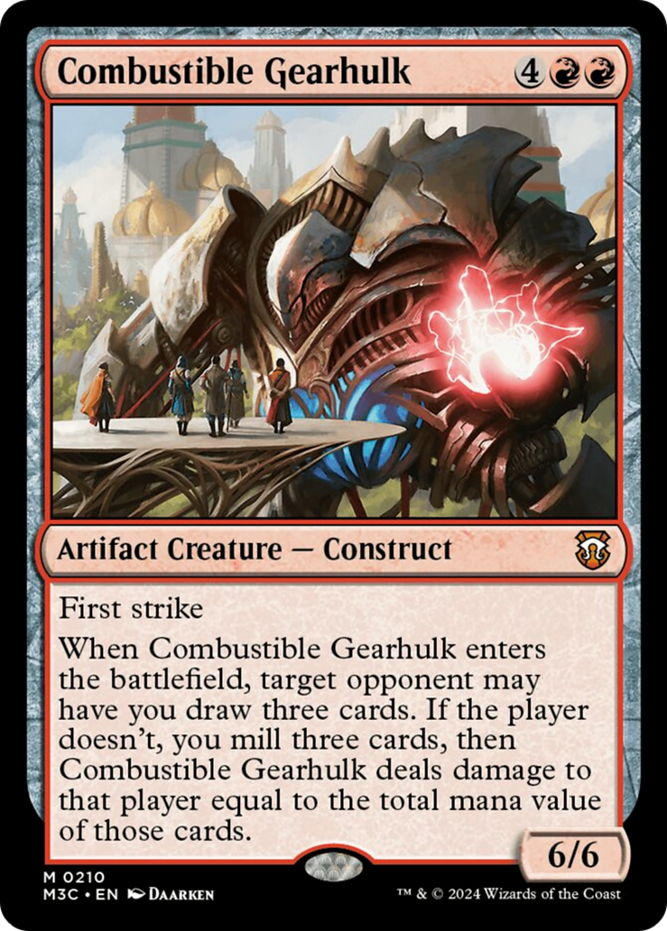 Combustible Gearhulk [Modern Horizons 3 Commander] | Card Merchant Takapuna