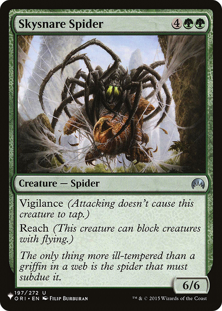 Skysnare Spider [The List Reprints] | Card Merchant Takapuna