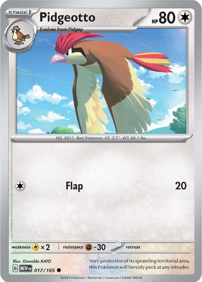 Pidgeotto (017/165) [Scarlet & Violet 151] | Card Merchant Takapuna