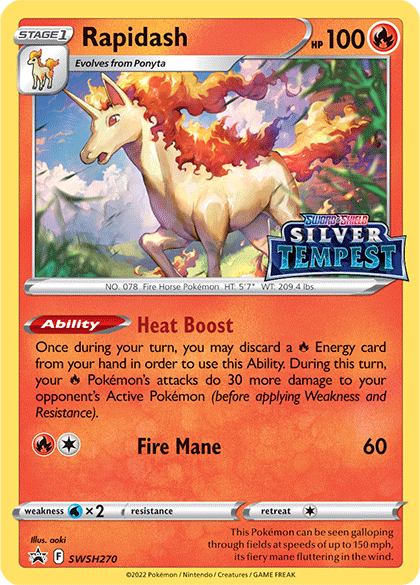 Rapidash (SWSH270) (Prerelease) [Sword & Shield: Black Star Promos] | Card Merchant Takapuna