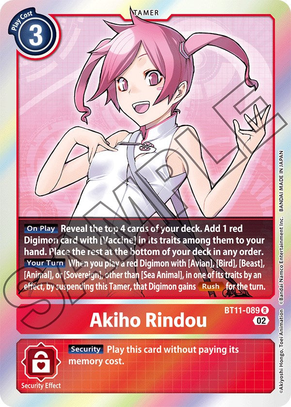 Akiho Rindou [BT11-089] [Dimensional Phase] | Card Merchant Takapuna