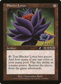 Blacker Lotus (Oversized) [Oversize Cards] | Card Merchant Takapuna